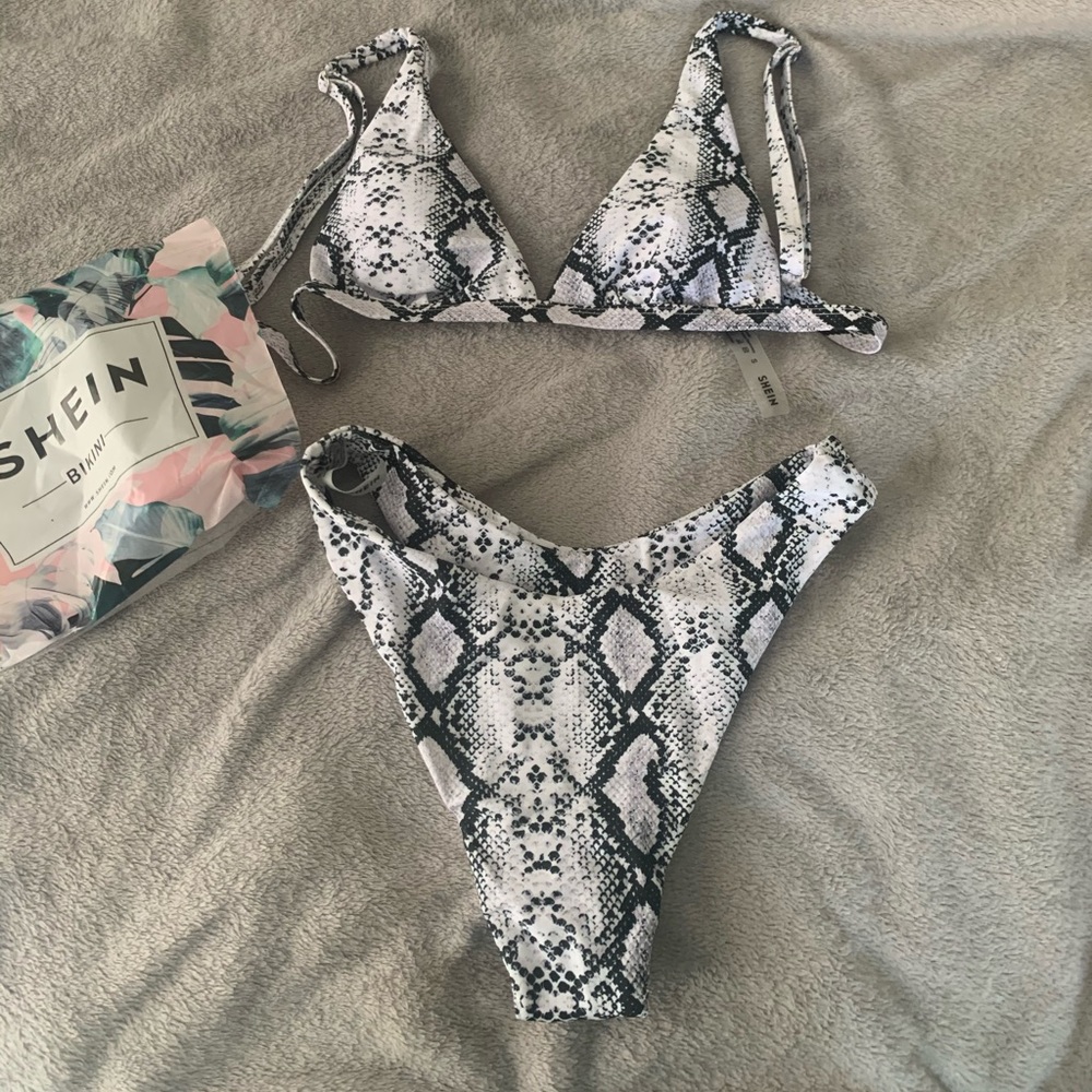 Shein snakeskin bikini